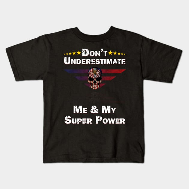 Don't Underestimate Me Kids T-Shirt by Trucker Heroes